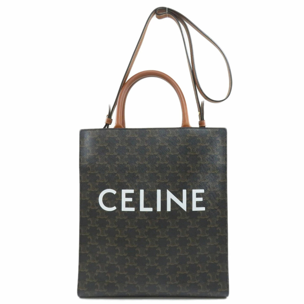 Celine Vertical Cabas Triomphe Handbag Leather - Picture 11 of 11